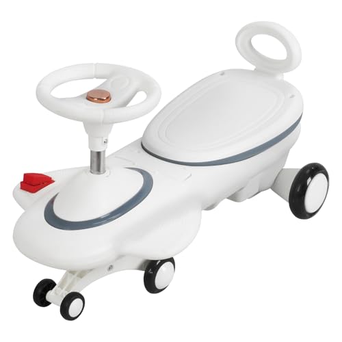 joukares 6,7 V Elektisches Wackelauto MIT Pedal, 2-in-1-Babyphug-Auto MIT Blinkendem Licht und Musik, 360-Bter-Grad Milchig Weiß joukares 6,7 V Elektisches Wackelauto MIT Pedal, 2-in-1-Babyphug-Auto MIT Blinkendem Licht und Musik, 360-Bter-Grad Milchig Weiß von joukares