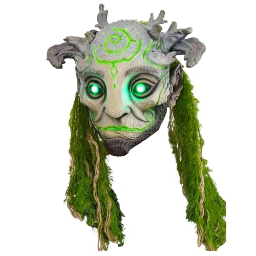 joukares Halloween Forest Spirit Elf Masque mit LED Light Horror Kopfschmutz B joukares Halloween Forest Spirit Elf Masque mit LED Light Horror Kopfschmutz B von joukares