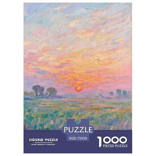 Abstrakter Sonnenuntergang. 1000-Teil-Puzzle Für Erwachsene. Puzzles 1000 Teilen. Erzieherische Spiele. Home-Dekoration. Puzzle 1000pcs (75x50cm) von junsuoxiao