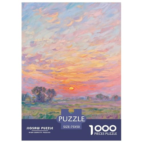 Abstrakter Sonnenuntergang. 1000-Teil-Puzzle Für Erwachsene. Puzzles 1000 Teilen. Erzieherische Spiele. Home-Dekoration. Puzzle 1000pcs (75x50cm) von junsuoxiao