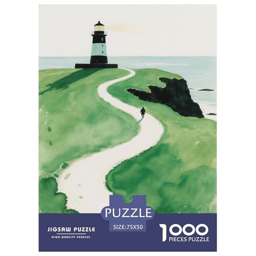 Abstraktes Leuchtturm. 1000-Teil-Puzzle Für Erwachsene. Puzzles 1000 Teilen. Erzieherische Spiele. Home-Dekoration. Puzzle 1000pcs (75x50cm) von junsuoxiao