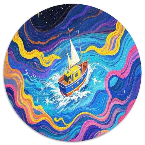 Blaue Wellensegel. Gebietete Puzzles. Gehirnvergnügung Puzzle 1000 Teile Puzzle Für Erwachsene 1000pcs (67.5x67.5cm) von junsuoxiao