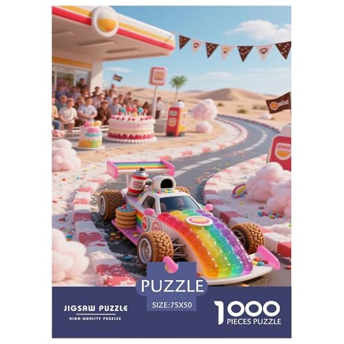 Bonbon-thätige Renn-Extravaganza Puzzles 1000-Stück Like Für Erwachsene Bildungsspiele Dekoration Zu Hause Poster Landscape 1000pcs (75x50cm) von junsuoxiao