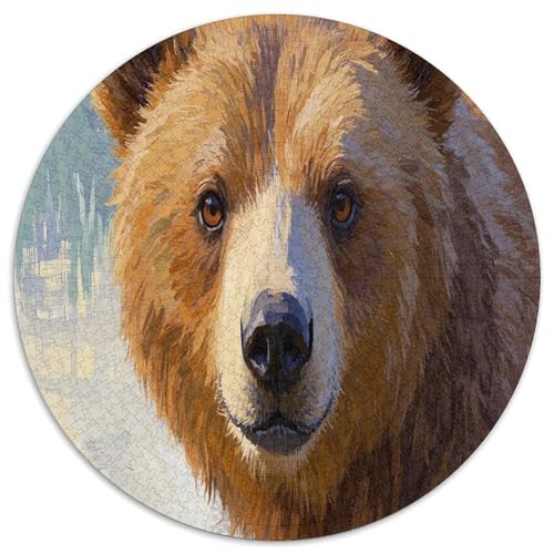 Brauner Bär. Gebietete Puzzles. Gehirnvergnügung Puzzle 1000 Teile Puzzle Für Erwachsene 1000pcs (67.5x67.5cm) von junsuoxiao