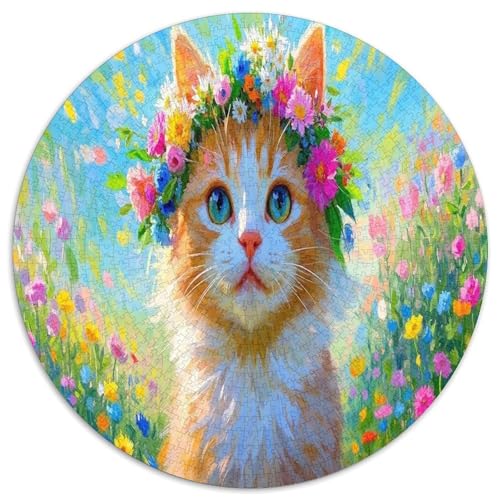 Bunte Katze. Gebietete Puzzles. Gehirnvergnügung Puzzle 1000 Teile Puzzle Für Erwachsene 1000pcs (67.5x67.5cm) von junsuoxiao