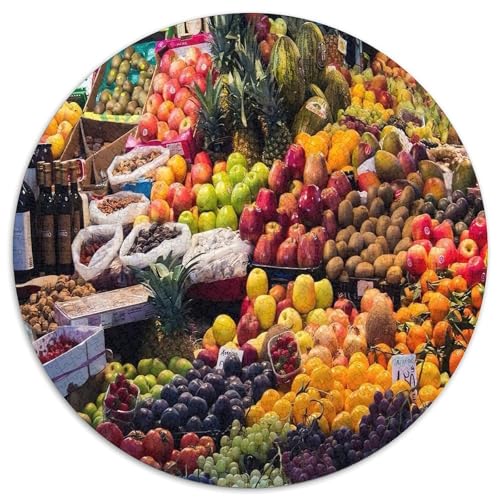 Bunte Obstmarktauslage. Gebietete Puzzles. Gehirnvergnügung Puzzle 1000 Teile Puzzle Für Erwachsene 1000pcs (67.5x67.5cm) von junsuoxiao