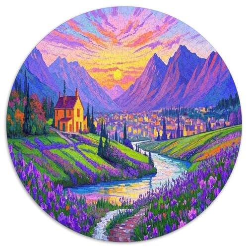 Bunter Berg. Gebietete Puzzles. Gehirnvergnügung Puzzle 1000 Teile Puzzle Für Erwachsene 1000pcs (67.5x67.5cm) von junsuoxiao