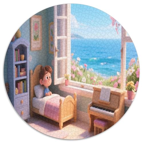 Charming Cartoon Meeresschlafzimmer. Playful Oceanfront Space. Gebietete Puzzles. Gehirnvergnügung Puzzle 1000 Teile Puzzle Für Erwachsene 1000pcs (67.5x67.5cm) von junsuoxiao