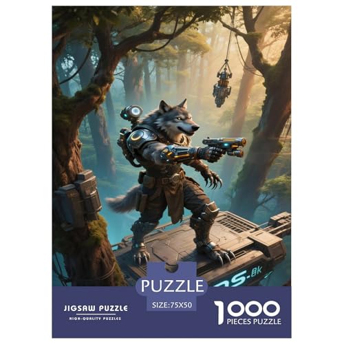 Fantasie-Spiel-Plakate. Mythische-Kreaturen-Kunst. 1000-Teil-Puzzle Für Erwachsene. Puzzles 1000 Teilen. Erzieherische Spiele. Home-Dekoration. Puzzle 1000pcs (75x50cm) von junsuoxiao