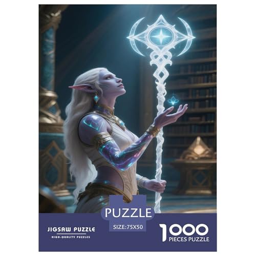 Fantasie-Spiel-Plakate. Mythische-Kreaturen-Kunst. 1000-Teil-Puzzle Für Erwachsene. Puzzles 1000 Teilen. Erzieherische Spiele. Home-Dekoration. Puzzle 1000pcs (75x50cm) von junsuoxiao