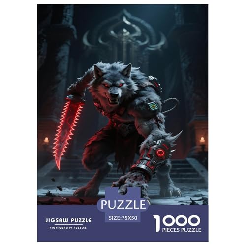 Fantasie-Spiel-Plakate. Mythische-Kreaturen-Kunst. 1000-Teil-Puzzle Für Erwachsene. Puzzles 1000 Teilen. Erzieherische Spiele. Home-Dekoration. Puzzle 1000pcs (75x50cm) von junsuoxiao