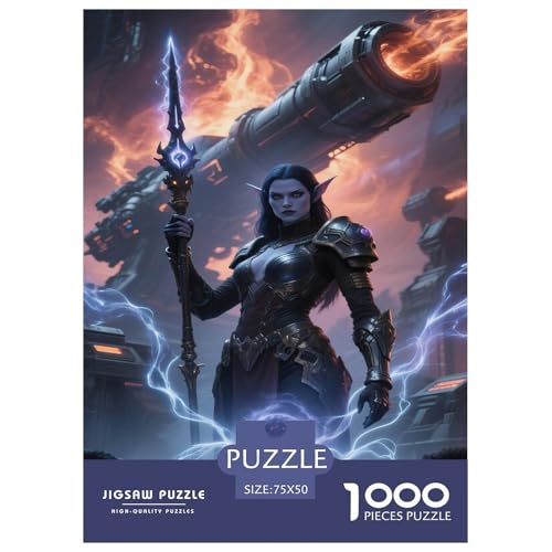 Fantasie-Spiel-Plakate. Mythische-Kreaturen-Kunst. 1000-Teil-Puzzle Für Erwachsene. Puzzles 1000 Teilen. Erzieherische Spiele. Home-Dekoration. Puzzle 1000pcs (75x50cm) von junsuoxiao