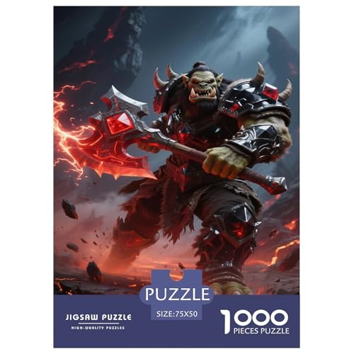 Fantasie-Spiel-Plakate. Mythische-Kreaturen-Kunst. 1000-Teil-Puzzle Für Erwachsene. Puzzles 1000 Teilen. Erzieherische Spiele. Home-Dekoration. Puzzle 1000pcs (75x50cm) von junsuoxiao