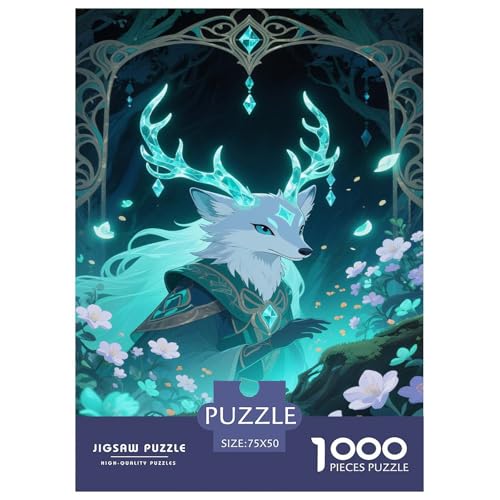 Fantasie-Spiel-inspiriertes Plakat. Druide. 1000-Teil-Puzzle Für Erwachsene. Puzzles 1000 Teilen. Erzieherische Spiele. Home-Dekoration. 1000pcs Puzzle 1000pcs (75x50cm) von junsuoxiao