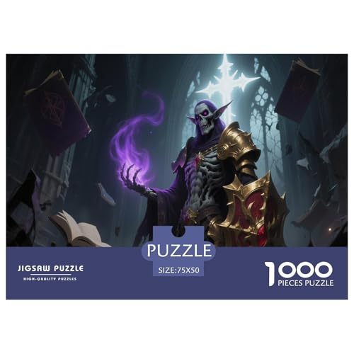 Fantasie-Spiel-inspiriertes Plakat. Hexenmeister. 1000-Teil-Puzzle Für Erwachsene. Puzzles 1000 Teilen. Erzieherische Spiele. Home-Dekoration. 1000pcs Puzzle 1000pcs (75x50cm) von junsuoxiao