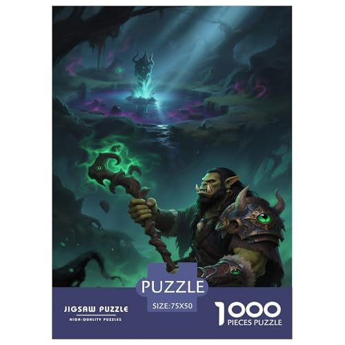 Fantasie-Spiel-inspiriertes Plakat. Hexenmeister. 1000-Teil-Puzzle Für Erwachsene. Puzzles 1000 Teilen. Erzieherische Spiele. Home-Dekoration. 1000pcs Puzzle 1000pcs (75x50cm) von junsuoxiao