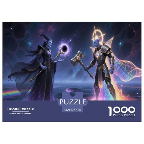 Fantasie-Spiel-inspiriertes Plakat. Hexenmeister. 1000-Teil-Puzzle Für Erwachsene. Puzzles 1000 Teilen. Erzieherische Spiele. Home-Dekoration. 1000pcs Puzzle 1000pcs (75x50cm) von junsuoxiao