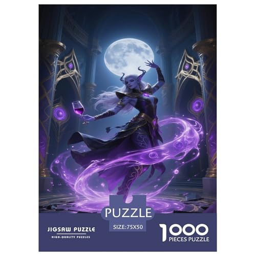 Fantasie-Spiel-inspiriertes Plakat. Hexenmeister. 1000-Teil-Puzzle Für Erwachsene. Puzzles 1000 Teilen. Erzieherische Spiele. Home-Dekoration. 1000pcs Puzzle 1000pcs (75x50cm) von junsuoxiao