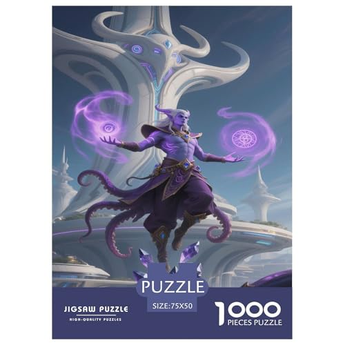 Fantasie-Spiel-inspiriertes Plakat. Hexenmeister. 1000-Teil-Puzzle Für Erwachsene. Puzzles 1000 Teilen. Erzieherische Spiele. Home-Dekoration. 1000pcs Puzzle 1000pcs (75x50cm) von junsuoxiao