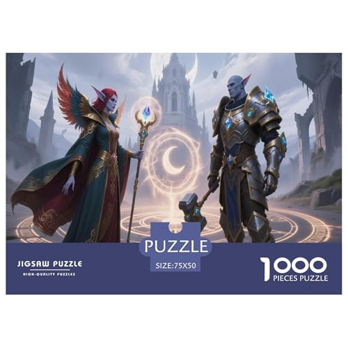 Fantasie-Spiel-inspiriertes Plakat. Magier. 1000-Teil-Puzzle Für Erwachsene. Puzzles 1000 Teilen. Erzieherische Spiele. Home-Dekoration. 1000pcs Puzzle 1000pcs (75x50cm) von junsuoxiao