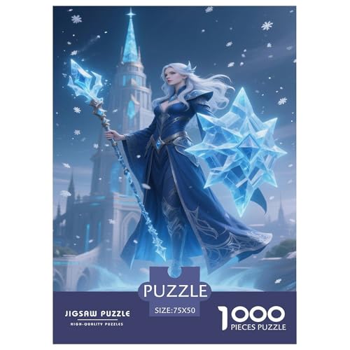 Fantasie-Spiel-inspiriertes Plakat. Magier. 1000-Teil-Puzzle Für Erwachsene. Puzzles 1000 Teilen. Erzieherische Spiele. Home-Dekoration. 1000pcs Puzzle 1000pcs (75x50cm) von junsuoxiao