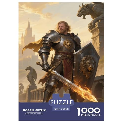 Fantasie-Spiel-inspiriertes Plakat. Paladin. 1000-Teil-Puzzle Für Erwachsene. Puzzles 1000 Teilen. Erzieherische Spiele. Home-Dekoration. 1000pcs Puzzle 1000pcs (75x50cm) von junsuoxiao