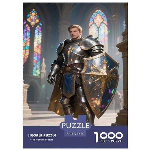 Fantasie-Spiel-inspiriertes Plakat. Paladin. 1000-Teil-Puzzle Für Erwachsene. Puzzles 1000 Teilen. Erzieherische Spiele. Home-Dekoration. 1000pcs Puzzle 1000pcs (75x50cm) von junsuoxiao