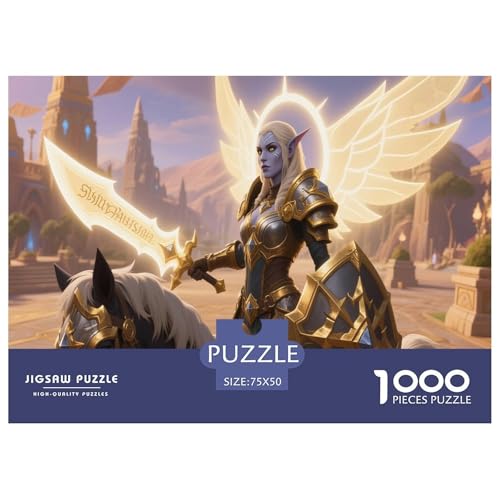 Fantasie-Spiel-inspiriertes Plakat. Paladin. 1000-Teil-Puzzle Für Erwachsene. Puzzles 1000 Teilen. Erzieherische Spiele. Home-Dekoration. 1000pcs Puzzle 1000pcs (75x50cm) von junsuoxiao