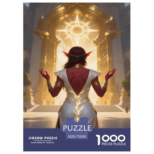 Fantasie-Spiel-inspiriertes Plakat. Priester. 1000-Teil-Puzzle Für Erwachsene. Puzzles 1000 Teilen. Erzieherische Spiele. Home-Dekoration. 1000pcs Puzzle 1000pcs (75x50cm) von junsuoxiao