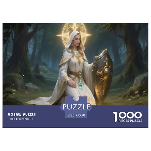 Fantasie-Spiel-inspiriertes Plakat. Priester. 1000-Teil-Puzzle Für Erwachsene. Puzzles 1000 Teilen. Erzieherische Spiele. Home-Dekoration. 1000pcs Puzzle 1000pcs (75x50cm) von junsuoxiao
