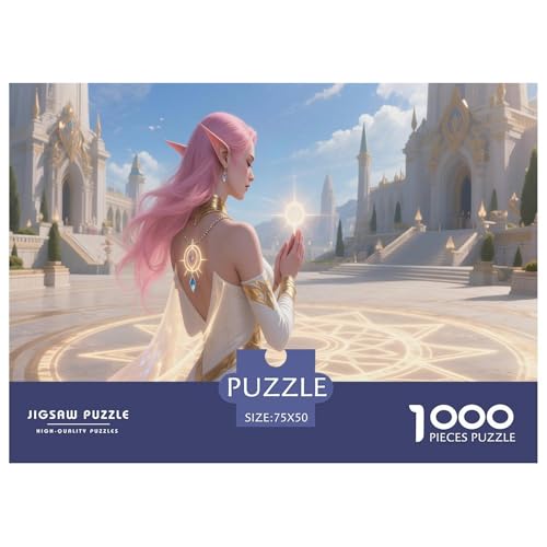 Fantasie-Spiel-inspiriertes Plakat. Priester. 1000-Teil-Puzzle Für Erwachsene. Puzzles 1000 Teilen. Erzieherische Spiele. Home-Dekoration. 1000pcs Puzzle 1000pcs (75x50cm) von junsuoxiao