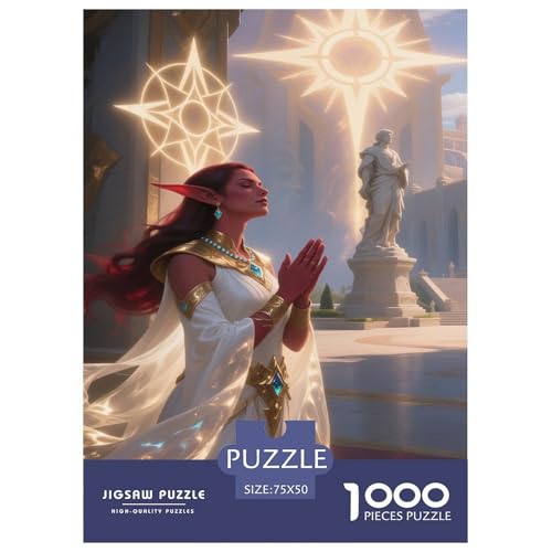 Fantasie-Spiel-inspiriertes Plakat. Priester. 1000-Teil-Puzzle Für Erwachsene. Puzzles 1000 Teilen. Erzieherische Spiele. Home-Dekoration. 1000pcs Puzzle 1000pcs (75x50cm) von junsuoxiao