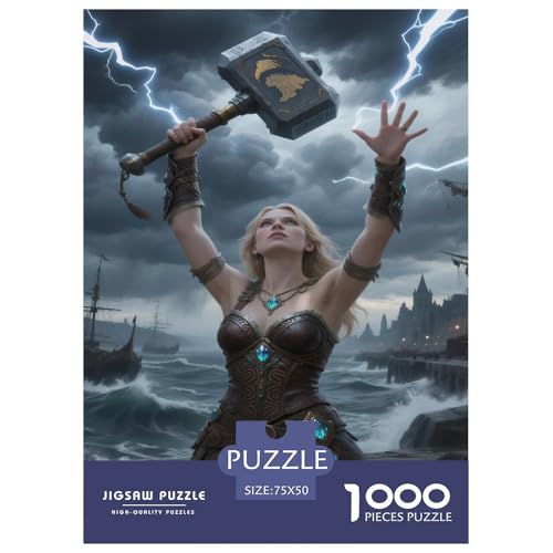 Fantasie-Spiel-inspiriertes Plakat. Schamane. 1000-Teil-Puzzle Für Erwachsene. Puzzles 1000 Teilen. Erzieherische Spiele. Home-Dekoration. 1000pcs Puzzle 1000pcs (75x50cm) von junsuoxiao