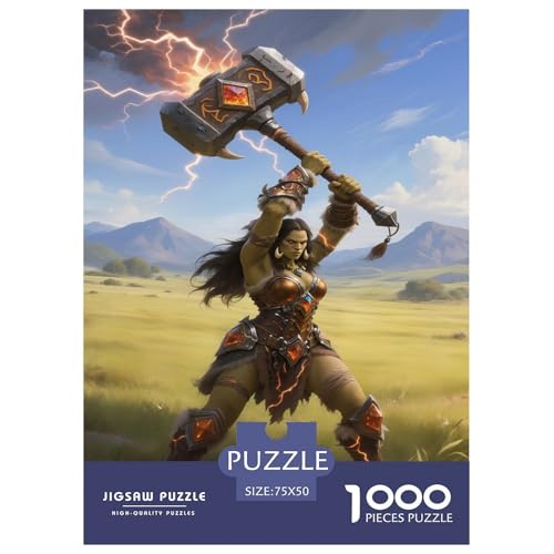 Fantasie-Spiel-inspiriertes Plakat. Schamane. 1000-Teil-Puzzle Für Erwachsene. Puzzles 1000 Teilen. Erzieherische Spiele. Home-Dekoration. 1000pcs Puzzle 1000pcs (75x50cm) von junsuoxiao