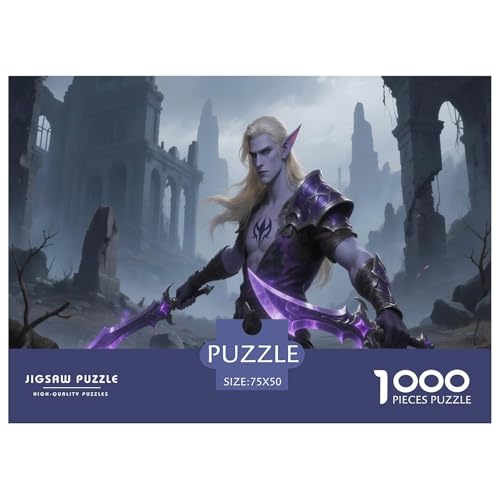 Fantasie-Spiel-inspiriertes Plakat. Schurke. 1000-Teil-Puzzle Für Erwachsene. Puzzles 1000 Teilen. Erzieherische Spiele. Home-Dekoration. 1000pcs Puzzle 1000pcs (75x50cm) von junsuoxiao