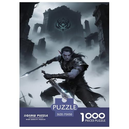 Fantasie-Spiel-inspiriertes Plakat. Schurke. 1000-Teil-Puzzle Für Erwachsene. Puzzles 1000 Teilen. Erzieherische Spiele. Home-Dekoration. 1000pcs Puzzle 1000pcs (75x50cm) von junsuoxiao