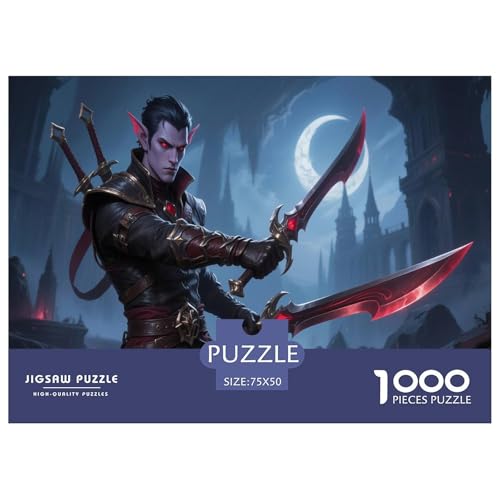 Fantasie-Spiel-inspiriertes Plakat. Schurke. 1000-Teil-Puzzle Für Erwachsene. Puzzles 1000 Teilen. Erzieherische Spiele. Home-Dekoration. 1000pcs Puzzle 1000pcs (75x50cm) von junsuoxiao