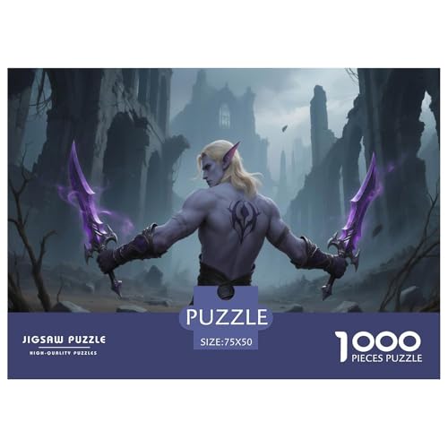 Fantasie-Spiel-inspiriertes Plakat. Schurke. 1000-Teil-Puzzle Für Erwachsene. Puzzles 1000 Teilen. Erzieherische Spiele. Home-Dekoration. 1000pcs Puzzle 1000pcs (75x50cm) von junsuoxiao