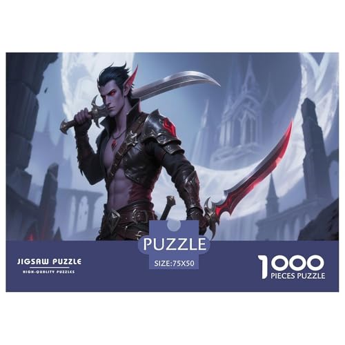 Fantasie-Spiel-inspiriertes Plakat. Schurke. 1000-Teil-Puzzle Für Erwachsene. Puzzles 1000 Teilen. Erzieherische Spiele. Home-Dekoration. 1000pcs Puzzle 1000pcs (75x50cm) von junsuoxiao