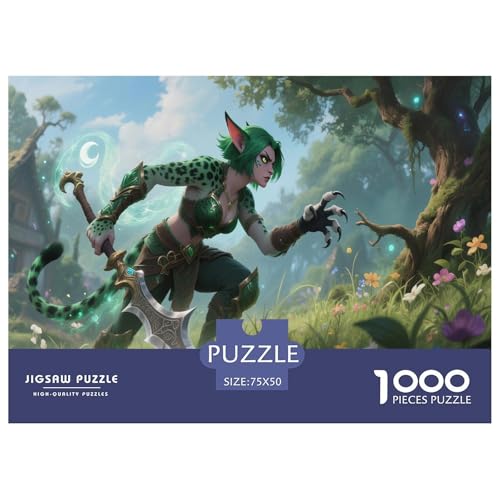 Fantasie-Spiel-inspiriertes Plakat. Schurke. 1000-Teil-Puzzle Für Erwachsene. Puzzles 1000 Teilen. Erzieherische Spiele. Home-Dekoration. 1000pcs Puzzle 1000pcs (75x50cm) von junsuoxiao