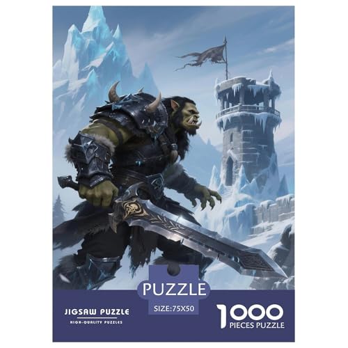 Fantasie-Spiel-inspiriertes Plakat. Todesritter. 1000-Teil-Puzzle Für Erwachsene. Puzzles 1000 Teilen. Erzieherische Spiele. Home-Dekoration. 1000pcs Puzzle 1000pcs (75x50cm) von junsuoxiao