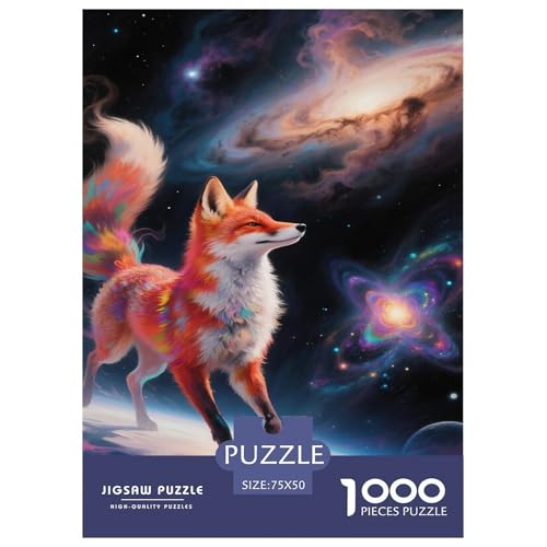 Fuchses Galaktischer Schritt Kosmische Eleganz. Gebietete Puzzles. Gehirnvergnügung Puzzle 1000 Teile Puzzle Für Erwachsene 1000pcs (75x50cm) von junsuoxiao