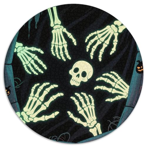 Halloween-Muster. Gebietete Puzzles. Gehirnvergnügung Puzzle 1000 Teile Puzzle Für Erwachsene 1000pcs (67.5x67.5cm) von junsuoxiao
