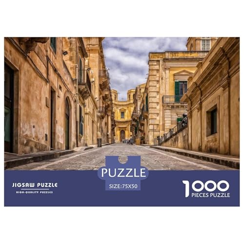Historische Straße mit Blick auf alte Gebäude. Gebäude Straße. 1000-Teil-Puzzle Für Erwachsene. Puzzles 1000 Teilen. Erzieherische Spiele. Home-Dekoration. 1000pcs Puzzle 1000pcs (75x50cm) von junsuoxiao