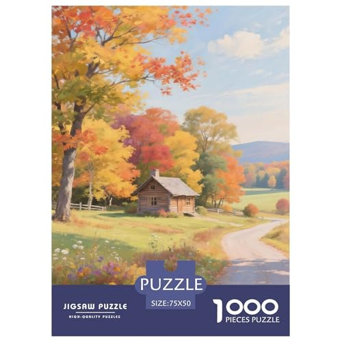Landschaft. Farbig. 1000-Teil-Puzzle Für Erwachsene. Puzzles 1000 Teilen. Erzieherische Spiele. Home-Dekoration. Puzzle 1000pcs (75x50cm) von junsuoxiao
