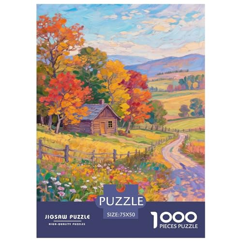 Landschaft. Farbig. 1000-Teil-Puzzle Für Erwachsene. Puzzles 1000 Teilen. Erzieherische Spiele. Home-Dekoration. Puzzle 1000pcs (75x50cm) von junsuoxiao