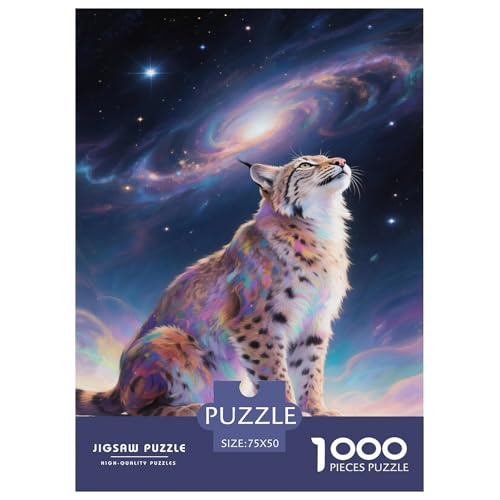 Luchses Kosmischer Blick Stellarisches Wunder. Gebietete Puzzles. Gehirnvergnügung Puzzle 1000 Teile Puzzle Für Erwachsene 1000pcs (75x50cm) von junsuoxiao