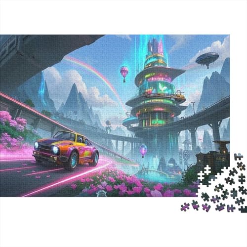 Punk Port Puzzles 1000-Stück Like Bildungsspielgeschenke Dekorationspuzzles Sportfahrzeug Punk Port Illustration Landscape 1000pcs (75x50cm) von junsuoxiao
