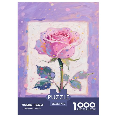 Rosa Rosen. 1000-Teil-Puzzle Für Erwachsene. Puzzles 1000 Teilen. Erzieherische Spiele. Home-Dekoration. Puzzle 1000pcs (75x50cm) von junsuoxiao
