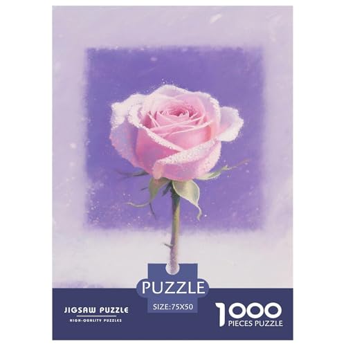 Rosa Rosen. 1000-Teil-Puzzle Für Erwachsene. Puzzles 1000 Teilen. Erzieherische Spiele. Home-Dekoration. Puzzle 1000pcs (75x50cm) von junsuoxiao